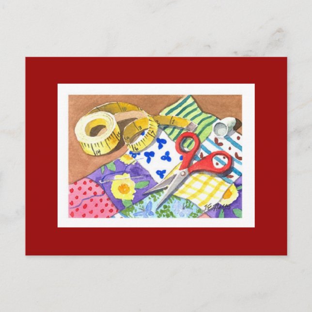 Quilting Notions Vykort (Framsida)