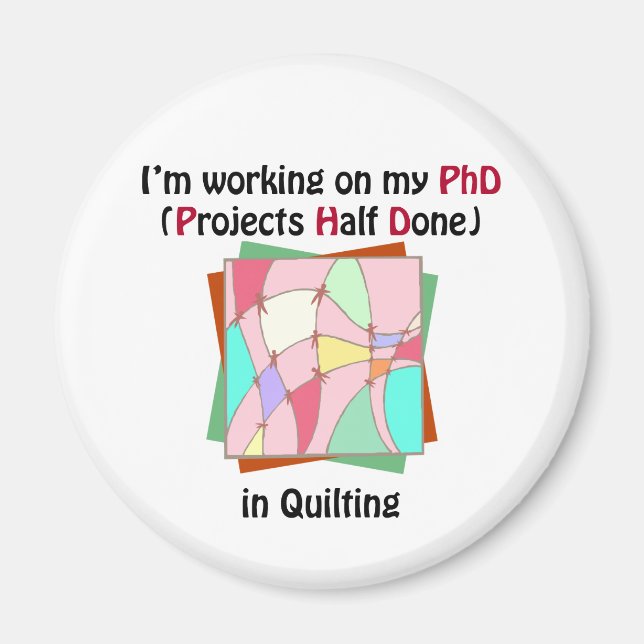 Quilting PhD Magnet (Framsidan)