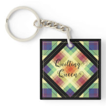 Quilting Queen-nyckelkedja