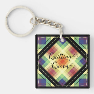 Quilting Queen-nyckelkedja