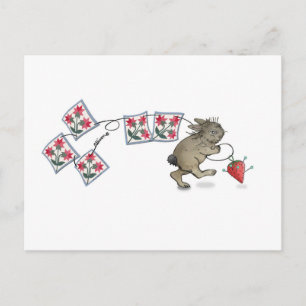 Quilting Rabbit Vykort