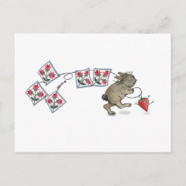 Quilting Rabbit Vykort