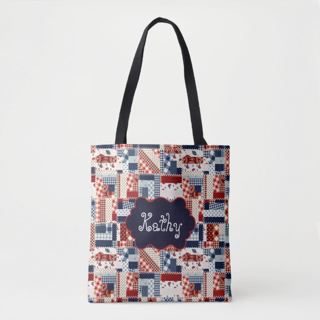 Quilting Tote Tygkasse (Framsida)