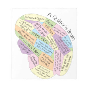 Quiltmakarens hjärna anteckningsblock