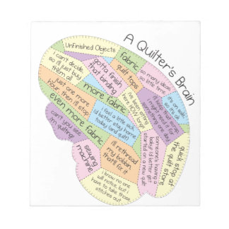 Quiltmakarens hjärna anteckningsblock