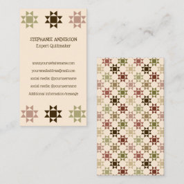 Quiltmaker, Quilting Business Amish Quilt Visitkort