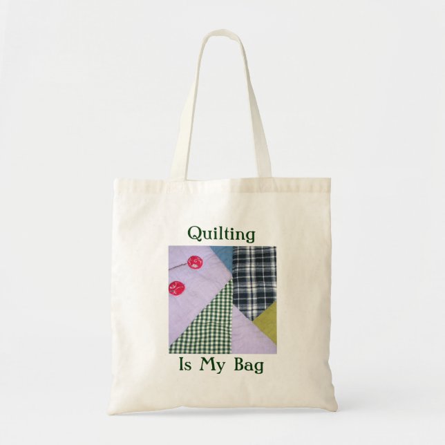 Quiltning Är Min Väska Totalt Bag (Framsidan)