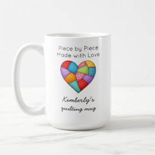 Quiltning Färgglatt Lapptäcke Hjälte Sy Kaffemugg