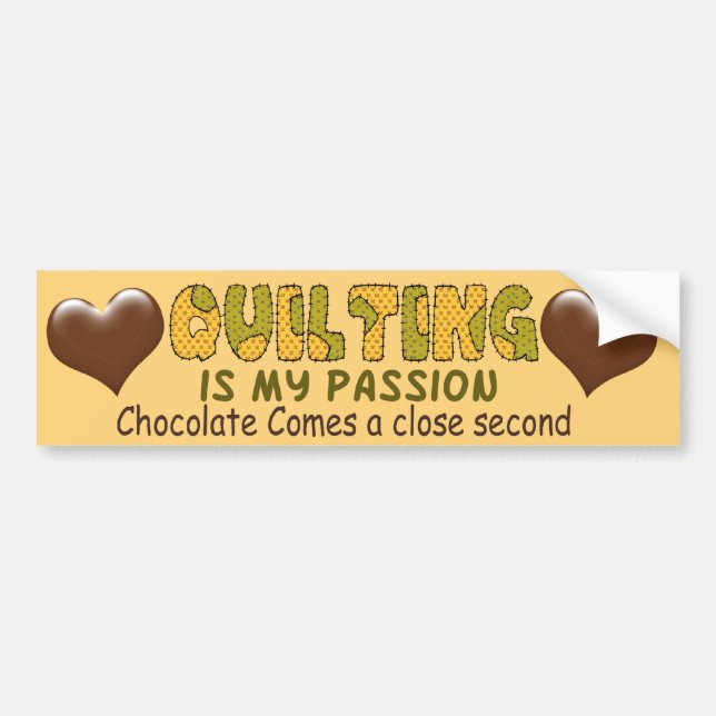Quiltnings passion bildekal (Framsidan)