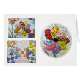 Quilts 2017-A Dotter's Kärlek Hälsningskort