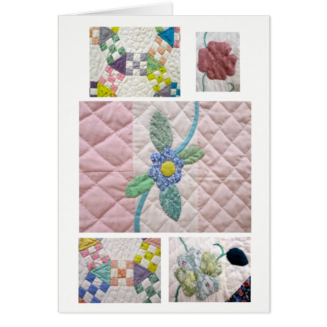 Quilts 2017-En moders kärlek Hälsningskort (Framsidan)