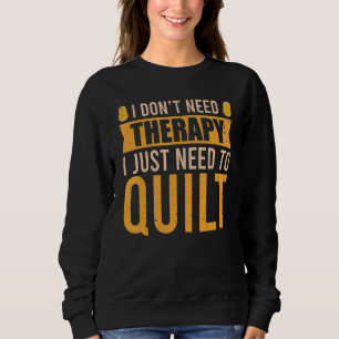 Quiltterapi Quiltare Hobby Syning Tyg Quiltning T Shirt