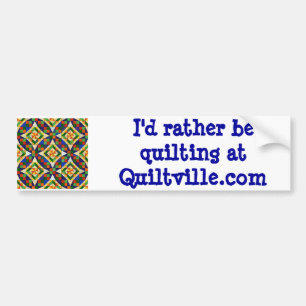 Quiltville Bumperdekal Bildekal