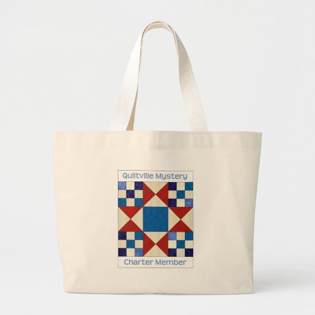 Quiltville gåta Totebag Jumbo Tygkasse (Framsidan)