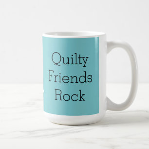 Quilty vänner vaggar den grafiska muggen kaffemugg