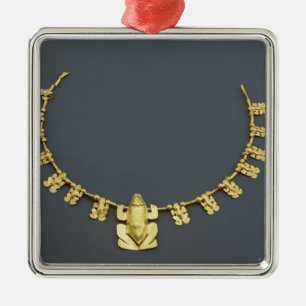 Quimbaya halsband med grodor, från Colombia Julgransprydnad Metall