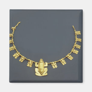 Quimbaya halsband med grodor, från Colombia Magnet