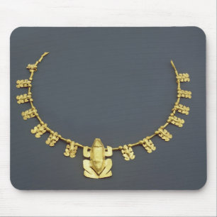 Quimbaya halsband med grodor, från Colombia Musmatta
