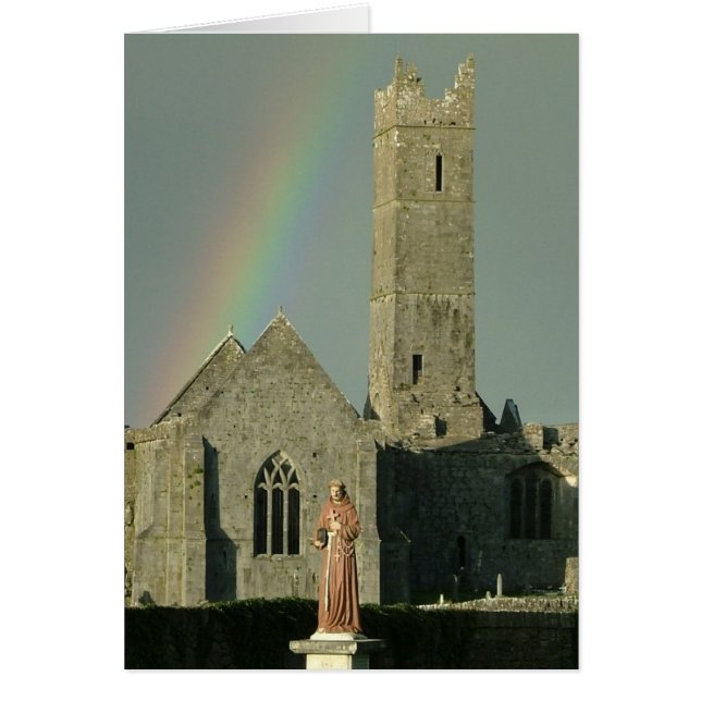 Quin Abbey Hälsningskort (Framsidan)