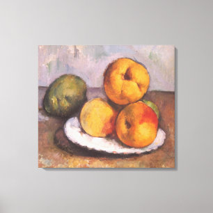 Quince, äpplen och Pears av Paul Cezanne Canvastryck