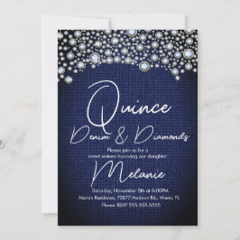 Quince Denim Diamonds Ädelstensdiamanter Spridda Inbjudningar