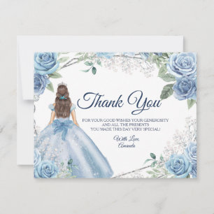Quinceañera 15 Anos Dusty Blue - tackkort Tack Kort