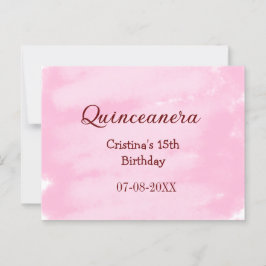 Quinceanera 15-årsdag tillägg namn textur ye vykort