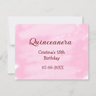 Quinceanera 15-årsdag tillägg namn textur ye vykort