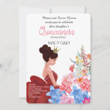Quinceañera 15-årsfirande i rosenskiftande blomste