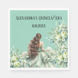 Quinceañera, 15-årsfirande pappersservett