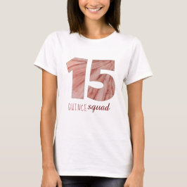 Quinceanera 15:e födelsedagen t shirt
