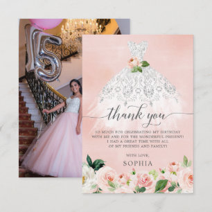 Quinceanera 15:e födelsedagen - tack för ditt kort