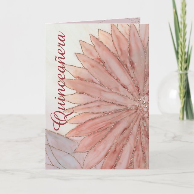 Quinceanera, 15:e Födelsedagsfesten Inbjudan (Framsida)