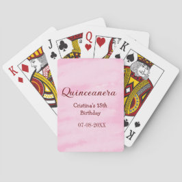 Quinceanera anos 15-årsdag, lägg till namn struktu casinokort