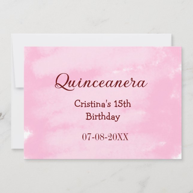 Quinceanera anos 15-årsdag, lägg till namn struktu julkort (Framsida)