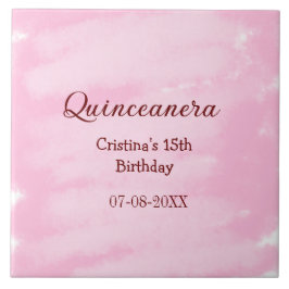Quinceanera anos 15-årsdag, lägg till namn struktu kakelplatta