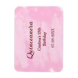 Quinceanera anos 15-årsdag, lägg till namn struktu magnet