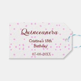 Quinceanera anos 15:e födelsedag lägg till namn ro presentetikett