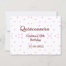 Quinceanera anos 15:e födelsedag lägg till namn ro vykort