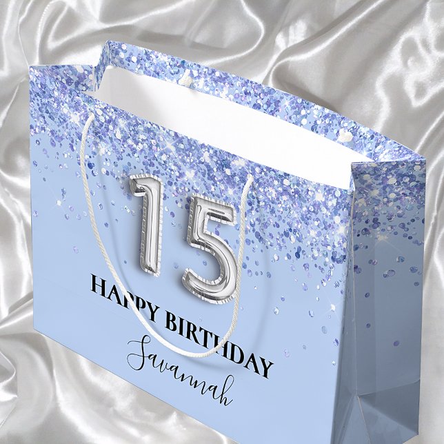 Quinceanera baby blue glitter namn (Skapare uppladdad)