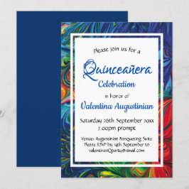 Quinceañera Birthday Retro Personlig Inbjudningar