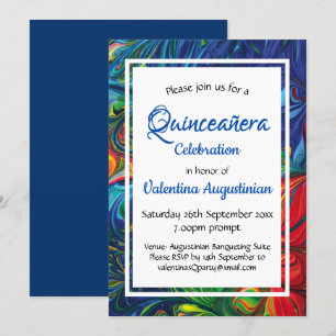 Quinceañera Birthday Retro Personlig Inbjudningar