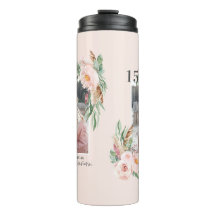 Quinceañera blek rosa girly blommigt fotofödelsed