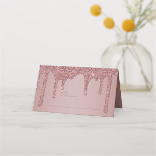 Quinceanera Bord, ro, Glitter Placeringskort