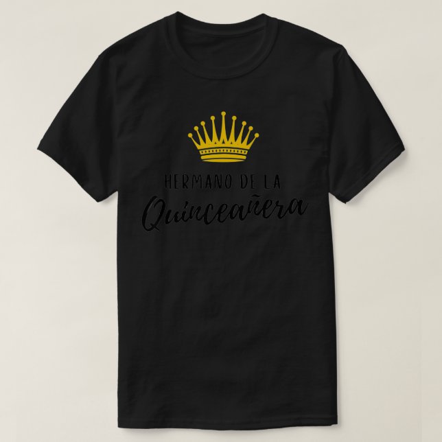 Quinceanera Brother Hermano Quince Birthday 15 Fif T Shirt (Design framsida)