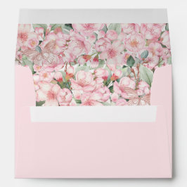 Quinceañera Cherry Blommar Ro Guld Butterflies