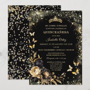 Quinceañera-citat på spanska inbjudningar