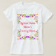 Quinceanera Dama Mexican Fiesta Blommigt Anpassnin T Shirt (Design framsida)
