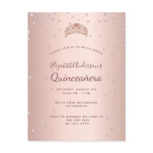 Quinceanera-diamanterna ro guld