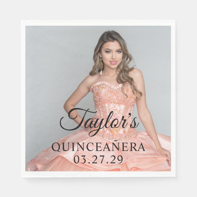 Quinceanera Dress Photo Pappersservett (Framsidan)